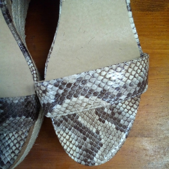 Adrienne Vittadini Womens Cari Platform Wedge Sandals, BROWN, Size 9.5 - Picture 3 of 8